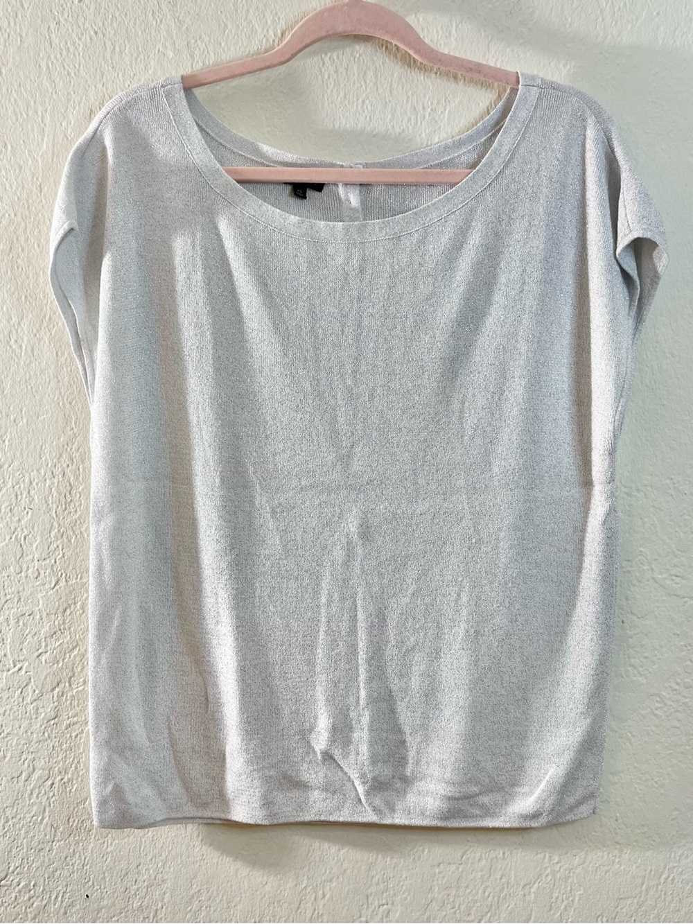 Talbots Light Gray Scoop Neck Knit Sleeveless Top Women XL Minimalist casual